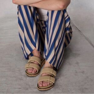 Rag & Bone Parque Sandal Slide Light Sand Cream Tan Sz 37.5